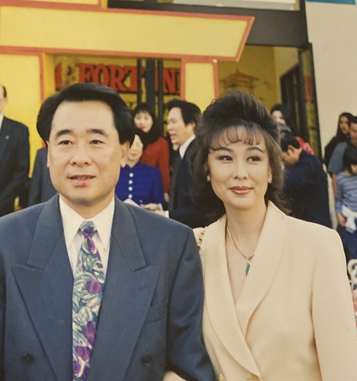 Dr. Cheng at a formal event
